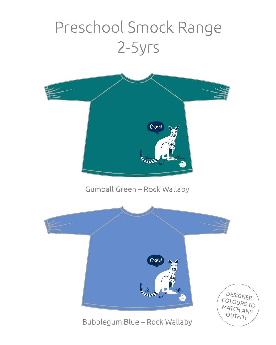 Preschool Smock Range.