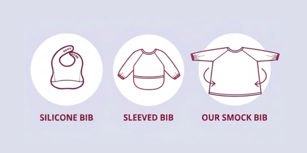 Best Bib for Starting Solids: Smock vs Sleeved vs Silicone