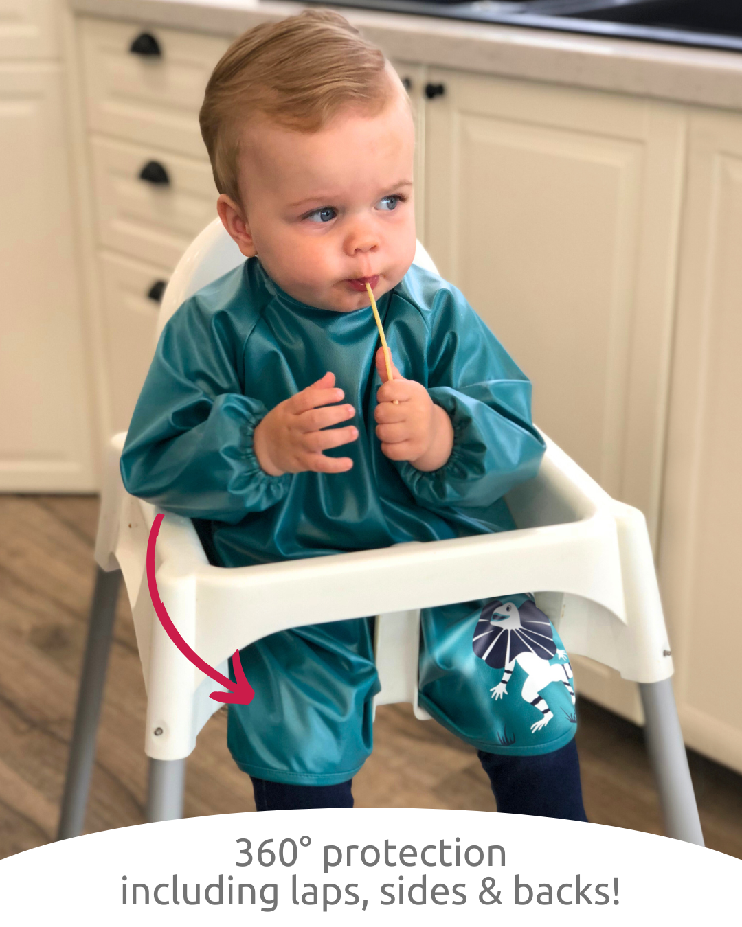 Long bib smock | Little Chomps