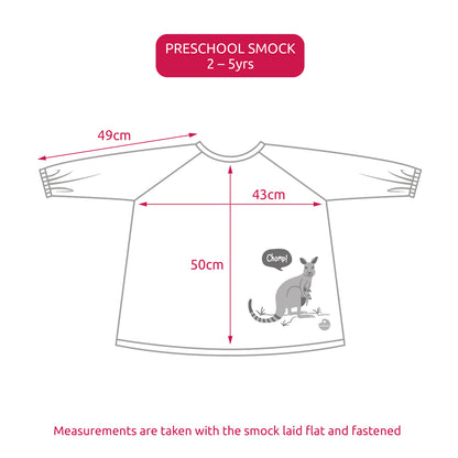 Messy Mealtime (Preschool) Smock Bib: 2-5yrs