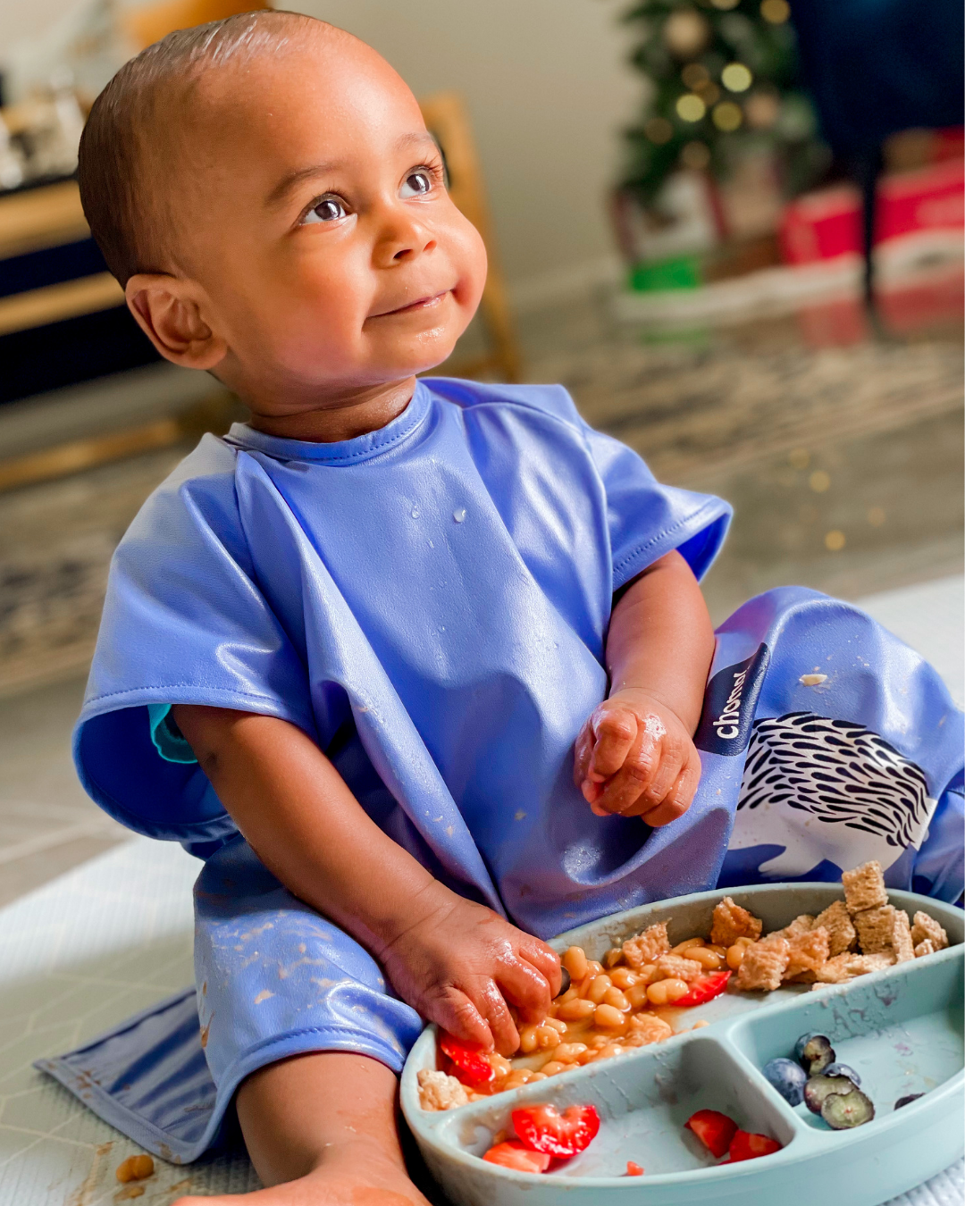 Baby smock hot sale bib